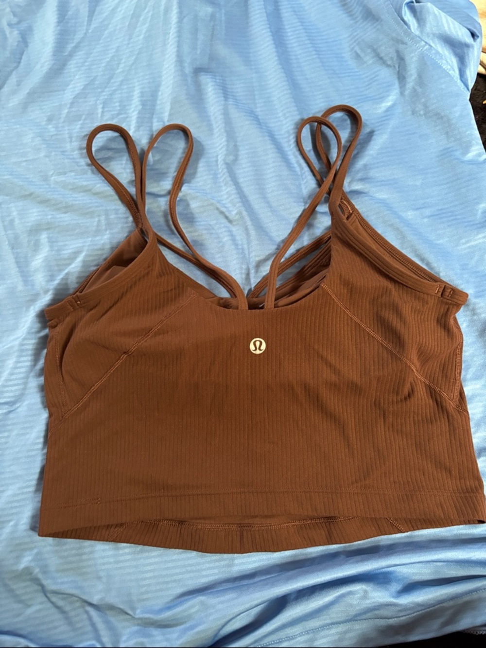 lululemon athletica Brown Strappy Sports Bra